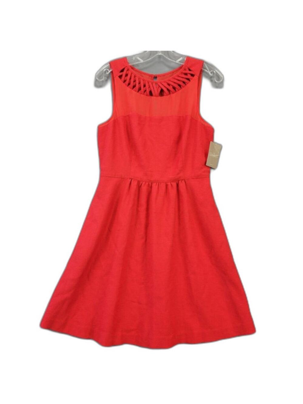 Maeve Anthropologie Red Rouge Mini Dress NEW MSRP $168 Sleeveless Women's Size 8